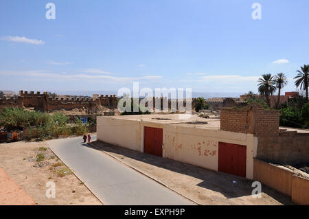 Taroudant, murs de défense. Banque D'Images