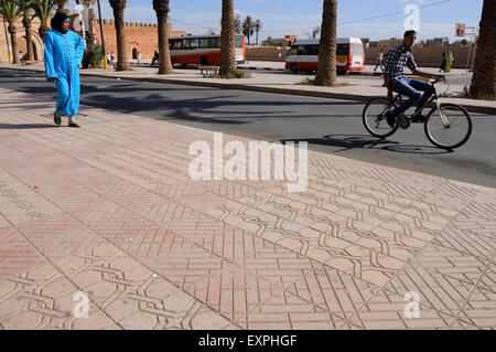 Taroudant's street. Banque D'Images