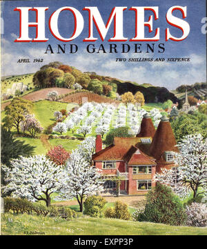 1960 UK Homes and Gardens Magazine Cover Banque D'Images