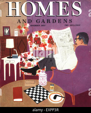 1960 UK Homes and Gardens Magazine Cover Banque D'Images