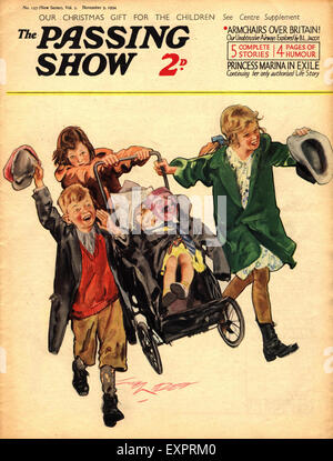 1930 UK La couverture de magazine Passing Show Banque D'Images