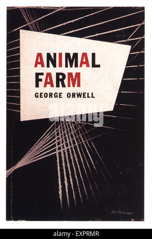 1930 UK La Ferme des animaux par George Orwell Couverture de livre Banque D'Images