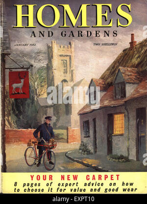 1960 UK Homes and Gardens Magazine Cover Banque D'Images