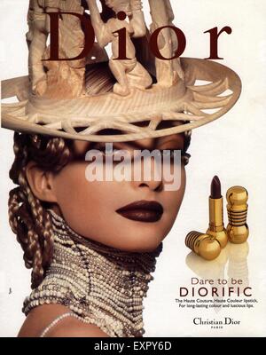 1990 UK Christian Dior Annonce magazine Banque D'Images