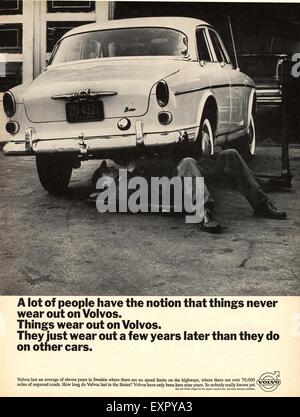 1960 Volvo annonce Magazine UK Banque D'Images