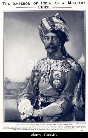 Années 1910 L'Inde britannique l'Empire britannique Derniers Jours Raj Plaque Magazine Banque D'Images