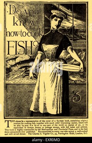 1890 UK Magazine victorien annonce Banque D'Images