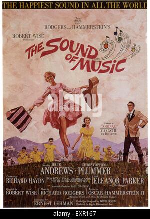 1960 USA Le son de la musique affiche de film Banque D'Images