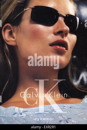 1990 UK Calvin Klein annonce Magazine Banque D'Images