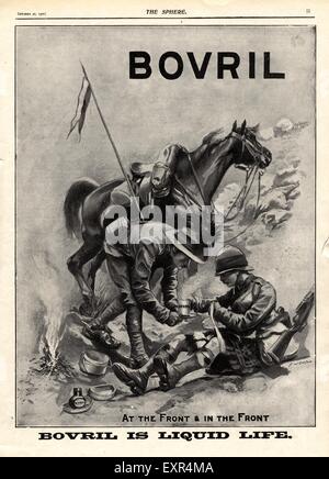 1900s UK Magazine Bovril Annonce Banque D'Images