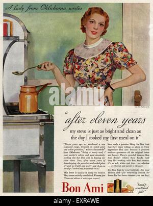 1930 USA du Bon Ami Magazine Advert Banque D'Images