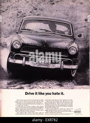 1960 Volvo annonce Magazine UK Banque D'Images