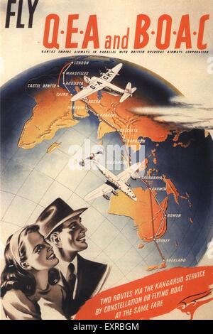 1930 UK British Airways Poster Banque D'Images