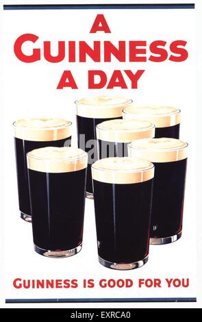 1930 UK Magazine annonce Guinness Banque D'Images