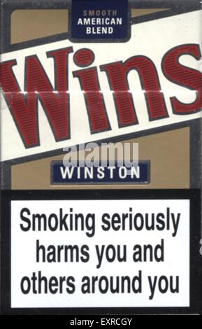 2000s UK Winston Packaging Banque D'Images