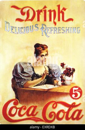 1890 USA Magazine Coca-Cola annonce Banque D'Images