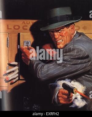 1940 USA Pulp Fiction Magazine Plate Banque D'Images