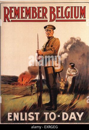 Années 1910 Affiche de recrutement de l'armée britannique Banque D'Images