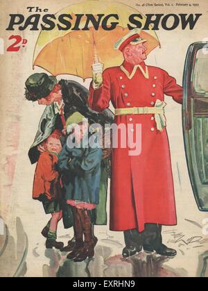 1930 Couverture du Magazine UK Passing Show Banque D'Images