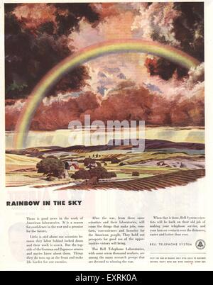 1940 Bell annonce Magazine USA Banque D'Images