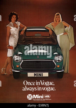 1970 UK Mini-magazine Advert Banque D'Images