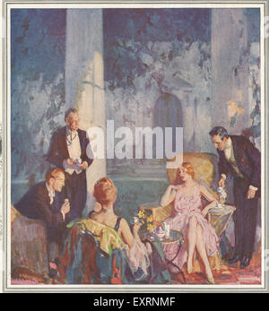 1920 USA Maxwell House Magazine annonce (détail) Banque D'Images