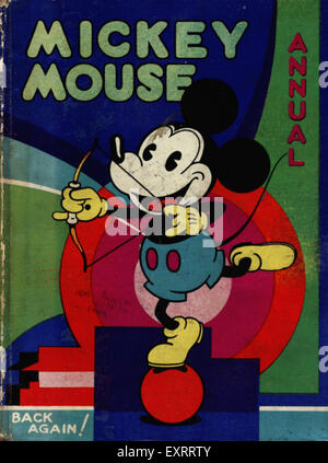 1930 UK Walt Disney Comic/ Couverture annuelle Banque D'Images