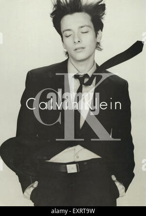 1990 UK ck Calvin Klein annonce Magazine Banque D'Images