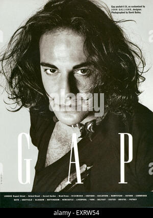 1990 UK Magazine Gap Advert Banque D'Images