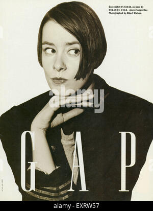 1990 UK Magazine Gap Advert Banque D'Images