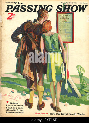 1930 Couverture du Magazine UK Passing Show Banque D'Images