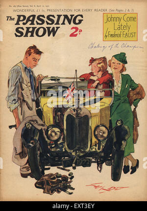 1930 Couverture du Magazine UK Passing Show Banque D'Images