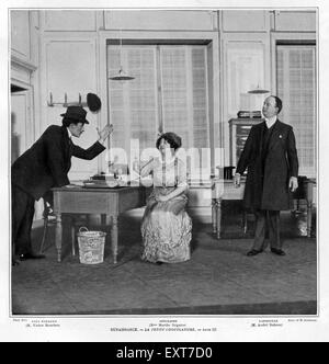 Années 1900 France Le plateau du magasin Théâtre Banque D'Images