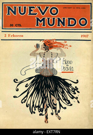 Années 1910 Espagne Nuevo Mundo couverture de magazine Banque D'Images