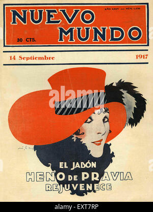 Années 1910 Espagne Nuevo Mundo couverture de magazine Banque D'Images