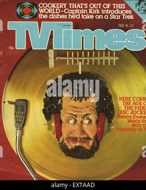 1980 UK TV Times Magazine Cover Banque D'Images