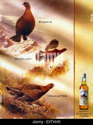 1990 UK Famous Grouse Magazine Advert Banque D'Images