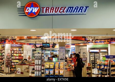 Dallas Texas, Dallas ft.Aéroport international de fort Worth,DFW,American Airlines,terminal,DFW Travel Travel Mart,affaires,shopping shopper s Banque D'Images