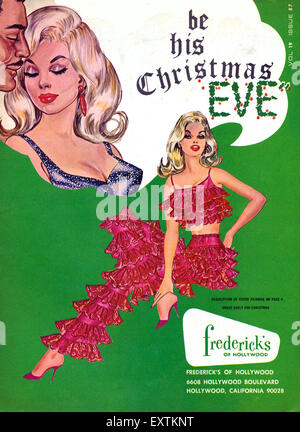 1960 USA Frederick's of Hollywood Couverture catalogue Banque D'Images