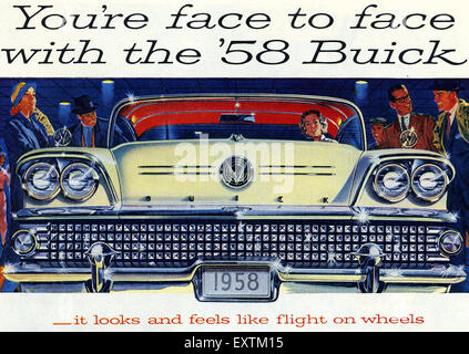 1950 Buick annonce Magazine USA Banque D'Images