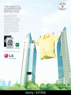 2010s UK LG Annonce magazine Banque D'Images