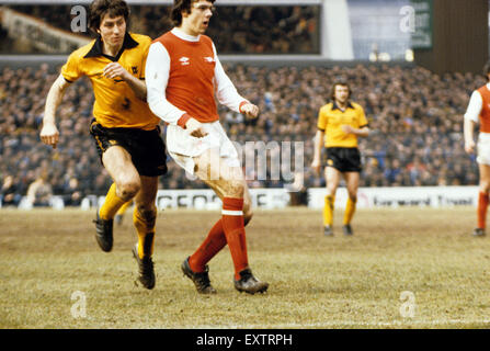 John Richards et David O'Leary, joueur de football FA Cup semi finale Arsenal v Wolverhampton Wanderers le 31 mars 1979 Banque D'Images