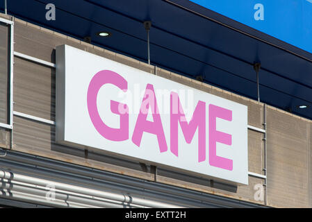 Magasin de jeux à la Nugent Shopping Park, Orpington, Kent, UK Banque D'Images