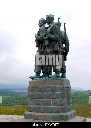 Monument de guerre Commando, Spean Bridge, Fort William, Scotland, UK. Banque D'Images