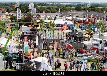 Harrogate, North Yorkshire, UK. 15 juillet, vue aérienne de la Grande Yorkshire Show le 15 juillet, 2015 à Harrogate en Amérique du Yorkshi Banque D'Images