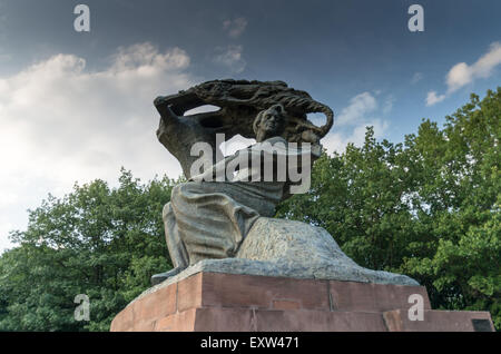 Monument à Frédéric Chopin, parc Łazienki Królewskie (Royal de Lazienki Park), Varsovie, Pologne Banque D'Images