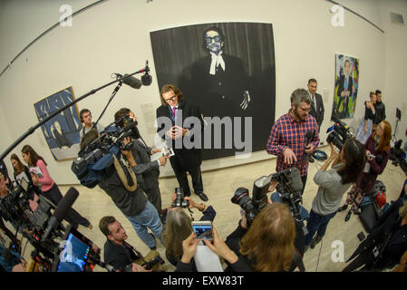 Sydney, Australie. 17 juillet, 2015.  : Nigel Milsom's après avoir remporté le 2015 100 000 $ Prix Archibald à l'Art Gallery de NSW en Sydney. Credit : MediaServicesAP/Alamy Live News Banque D'Images