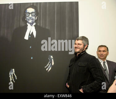 Sydney, Australie. 17 juillet, 2015. Artiste : Nigel Milsom's après avoir remporté le 2015 100 000 $ Prix Archibald à l'Art Gallery de NSW en Sydney. Credit : MediaServicesAP/Alamy Live News Banque D'Images