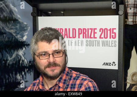 Sydney, Australie. 17 juillet, 2015. Artiste : Nigel Milsom's après avoir remporté le 2015 100 000 $ Prix Archibald à l'Art Gallery de NSW en Sydney. Credit : MediaServicesAP/Alamy Live News Banque D'Images