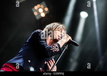 Locarno, Suisse 12er Juillet, 2015. Gianna Nannini en concert à la Lune et les étoiles © Roberto Finizio/Alamy Live News Banque D'Images